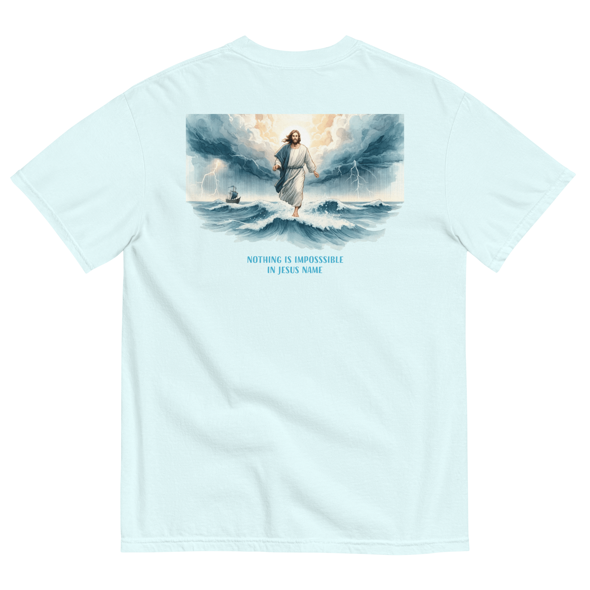 Jesus Walking On Water T - Shirt - He Who Is Almighty